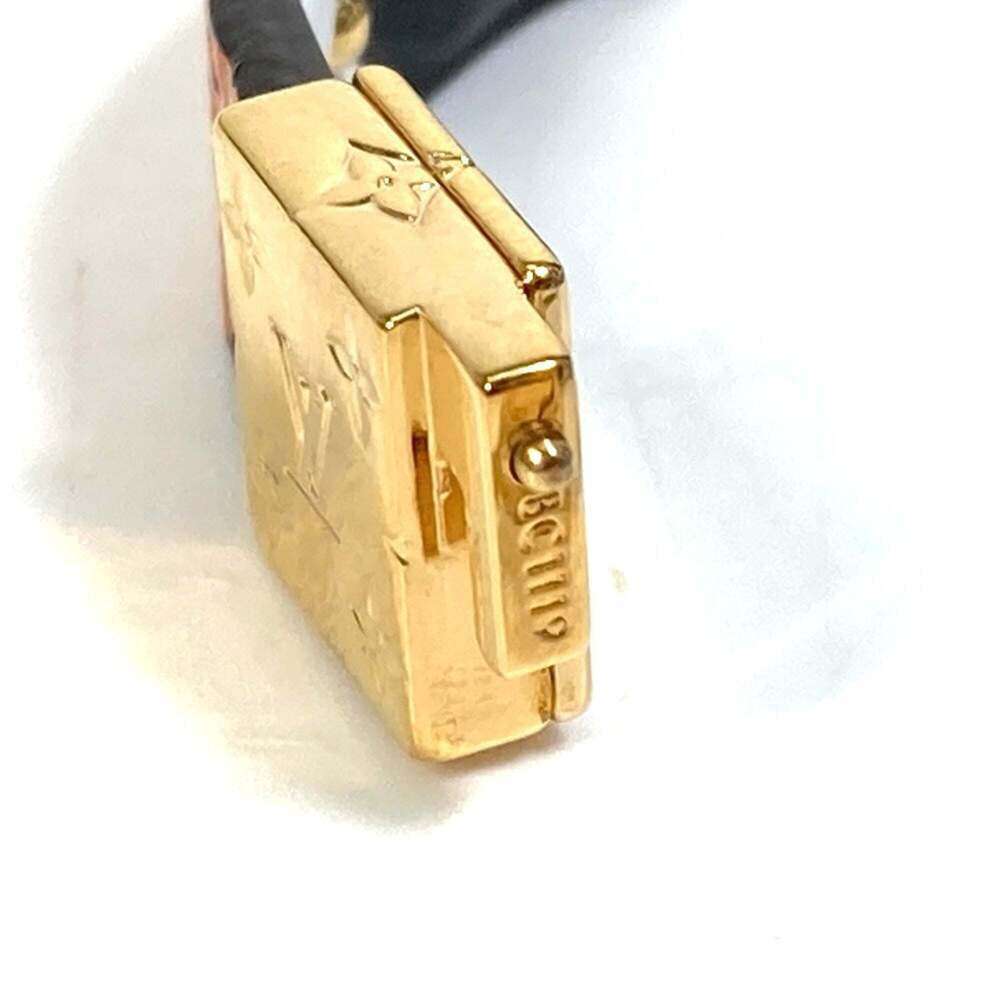 LOUIS VUITTON Black Monogram Canvas Charm Bracelet - Picture 12 of 14